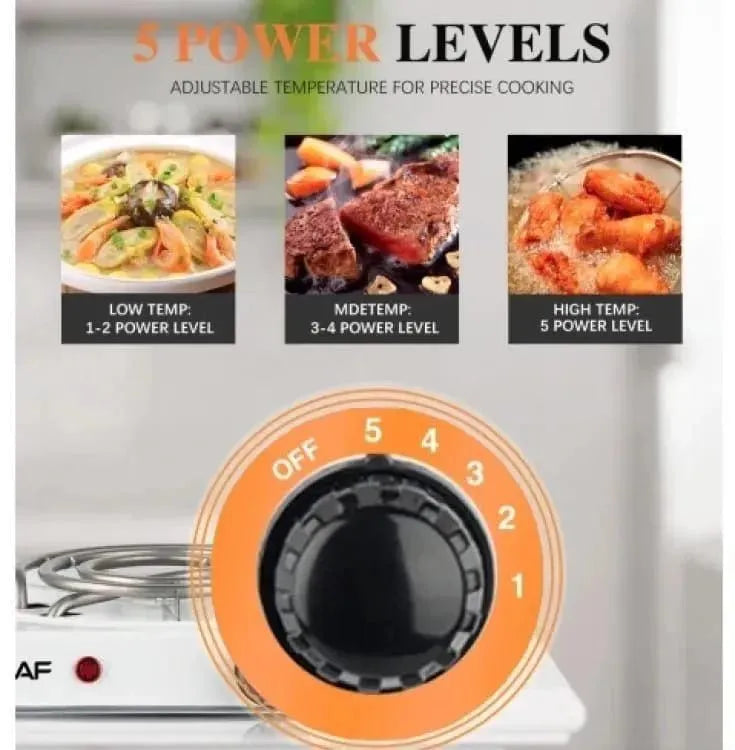 Level Electric Stove – Stainless Steel Portable Hot Plate